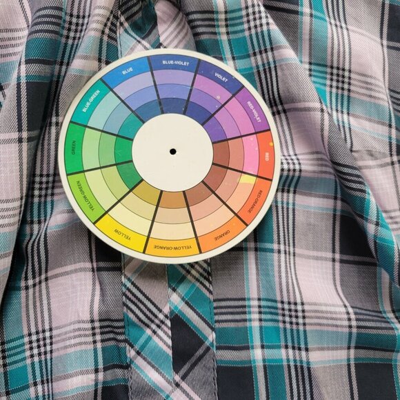 Cato Est 1946 Women Top 18W 20W Lace Up 3/4 Sleeve Blue Plaid PLA56E - Picture 8 of 8